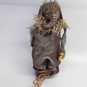 NEW VINTAGE Katherine's Collection Elephant Charm Bell Bag Ornament Wayne Kleski